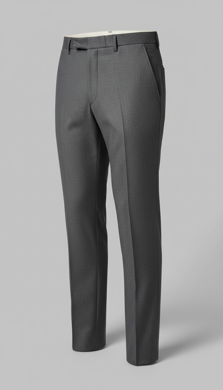 Pleated Straight Trousers