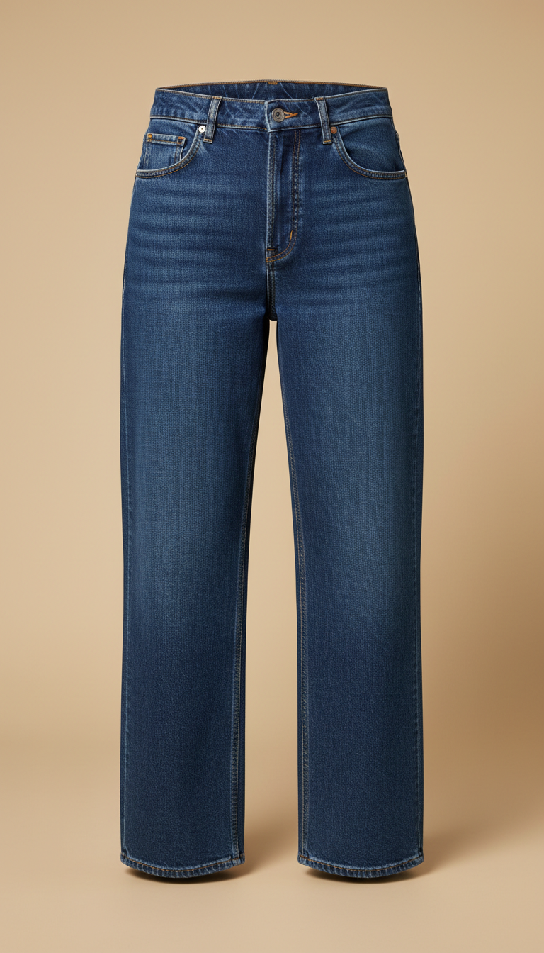 Straight Fit Denim Jeans